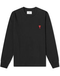 ami long sleeve heart tee