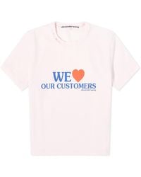 Alexander Wang - We Love Our Customers Shrunken T-Shirt - Lyst