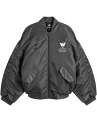 adidas - X Willy Chavarria Satin Bomber Jacket - Lyst