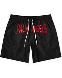 Palm Angels - Pa City Swim Shorts - Lyst