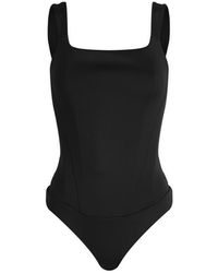 GOOD AMERICAN - Scuba Corset Bodysuit - Lyst