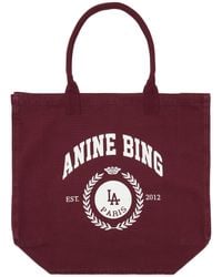 Anine Bing - Leo Canvas Tote Bag - Lyst