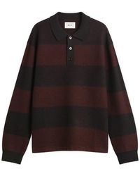 NN07 - Rugby Brushed Wool Polo - Lyst