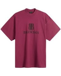 Balenciaga - Nano Bb Logo Dry Jersey Medium Fit T-Shirt - Lyst