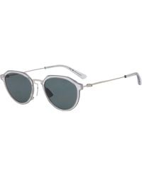Bottega Veneta - Bottega Veneta Thin Triangle Sunglasses - Lyst
