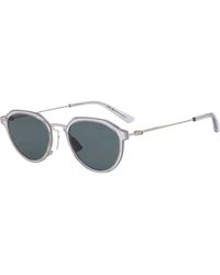 Bottega Veneta - Bottega Veneta Thin Triangle Sunglasses - Lyst