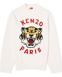 KENZO - Lucky Tiger Crew Knit - Lyst