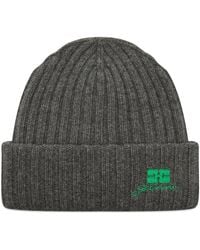 Ganni - Core Future Wool Knit Beanie - Lyst