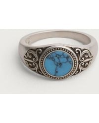 Common Lines - Aquastone Signet Ring - Lyst