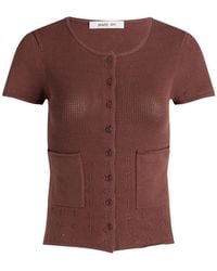 Peachy Den - Marie Knit Polo Top - Lyst