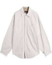 Balenciaga - Heavy Cotton Workwear Overshirt - Lyst