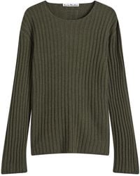 Acne Studios - Kartic Cotton Core Ribbed Jumper - Lyst