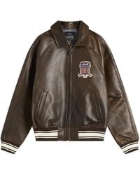 Avirex - Icon Leather Jacket - Lyst