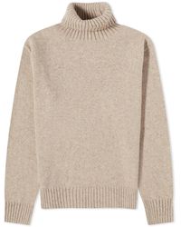 Universal Works - Eco Wool Roll Neck Knit - Lyst