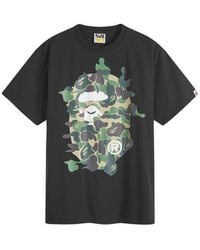 A Bathing Ape - Abc Camo Rebuild Big Ape Head T-Shirt - Lyst