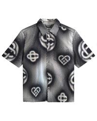 CASABLANCA - Pearlescent Monogram Denim Shirt - Lyst