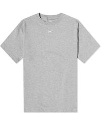 Nike White Swoosh Ruched Side T-shirt Dress | Lyst Australia