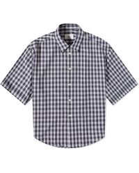 Ami Paris - Ami Check Short Sleeve Shirt - Lyst