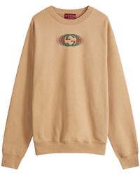 Gucci - Back Logo Crew Neck Sweatshirt - Lyst