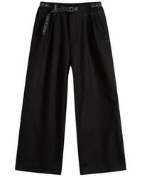 and wander - Rewool Tweed Wide Trousers - Lyst