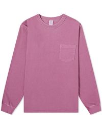 Velva Sheen - Long Sleeve Pigment Dyed Pocket T-Shirt - Lyst