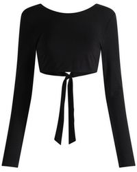 Tala - Tie Reversible Long Sleeve Top - Lyst