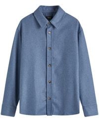 A.P.C. - Bobby Wool Overshirt - Lyst