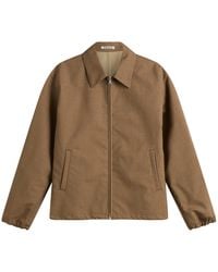 AURALEE - Bonded Tropical Wool Zip Blouson - Lyst