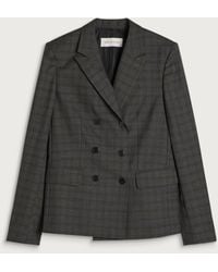 Dries Van Noten - Bent Abstract Check Wool Blazer - Lyst