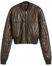 Rick Owens - X Moncler Geocamo Cropped Leather Jacket - Lyst