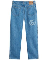 Gucci Morsetto Jeans in Black for Men | Lyst