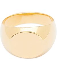 Jil Sander Silver Classic Chevalier Ring in Metallic for Men | Lyst