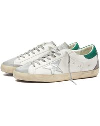 Golden Goose - Super-Star Suede Toe Leather Sneakers - Lyst