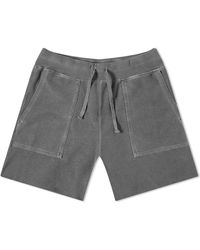 Save Khaki - Twill Terry Utility Sweat Shorts - Lyst