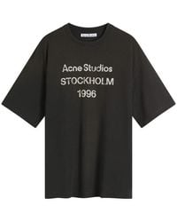 Acne Studios - Logo Cotton T-shirt - Lyst