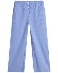 GOOD AMERICAN - Poplin Lace Trimmed Pull On Pants - Lyst