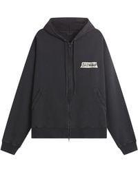 Balenciaga - Masking Tape Jersey Zip Up - Lyst