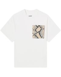 Jil Sander - Python Print Pocket T-Shirt - Lyst