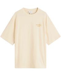 Maison Kitsuné - Handwriting Embroidery Oversize T-Shirt - Lyst