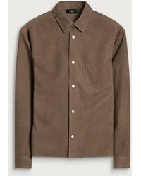 END. - Task Suede Leather Shirt - Lyst