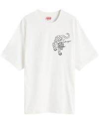 KENZO - Star Tiger Oversized T-Shirt - Lyst