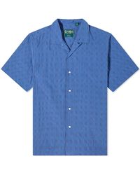 Gitman Vintage - Japanese Ripple Jacquard Camp Shirt - Lyst