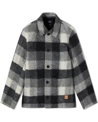 A.P.C. - Emile Plaid Wool Chore Jacket - Lyst