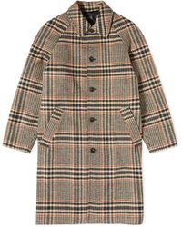 A.P.C. - Etienne Check Wool Overcoat - Lyst