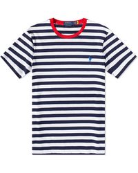 Polo Ralph Lauren - Stripe Custom Fit T-Shirt - Lyst