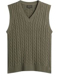 Beams Plus - Cable Knit Vest - Lyst