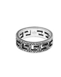 Louis Vuitton Monogram Strass Ring in Metallic for Men