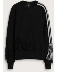 Y-3 - Knit Fringe Sweatshirt - Lyst