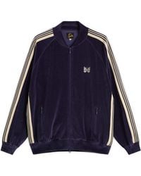 Needles - Velour Rib Collar Track Jacket - Lyst