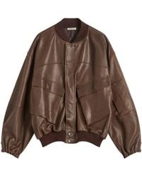 AURALEE - Lamb Leather Flight Blouson - Lyst